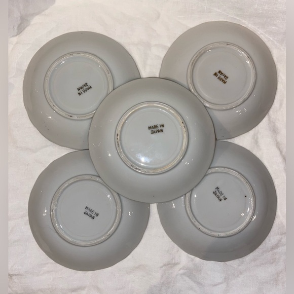 Japaneese 15 pieces fine china Tea Set floral & gold Demitasse Set for 5 - Picture 5 of 15